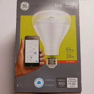 GE Link Connected 65W Equivalent Soft White (2700K) BR30 LED Light Bulb Zigbee - Picture 1 of 2