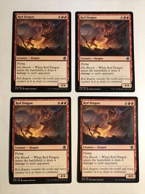 4x Mtg D&D Forgotten Realms Red Dragon NM/M Magic The Gathering - Bild 1 von 2