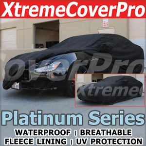 2016 2017 2018 MASERATI GHIBLI WATERPROOF CAR COVER W/MIRROR POCKET -BLACK - Picture 1 of 11