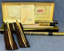 Cross 12K Gold Filled CENTURY Pen & Pencil, Box, Papers, Refills L👀K - A10-002