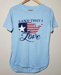 Texas USA T-Shirt Womens Size Small - Land That I Love - Picture 1 of 7