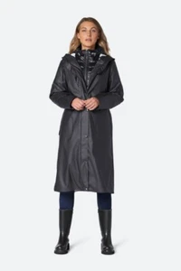 Ilse Jacobsen 3 In 1 Raincoat Black UK 8 Rain153 - Picture 1 of 8