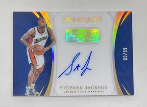 2017-18 Panini Immaculate Marks of Greatness Stephen Jackson Acetate Auto /99 - Picture 1 of 2