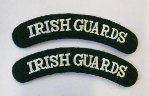 Parches de título de hombro de Irish Guards - Par - Imagen 1 de 2