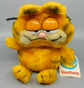 Garfield Cat 9" Vintage Plush Stuffed Animal Fun Farm United Feature Daikin 1978 - Picture 1 of 9