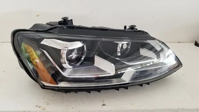 Faro halógeno modelo 2011-2018 VW Jetta sedán LED DRL proyector negro pasajero Foto 1 de 4