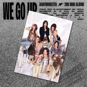 BABYMONSTER WE GO UP 2nd Mini Album POST CARD Ver/Mini CD+22 Card+11 Photo Card - Picture 1 of 9