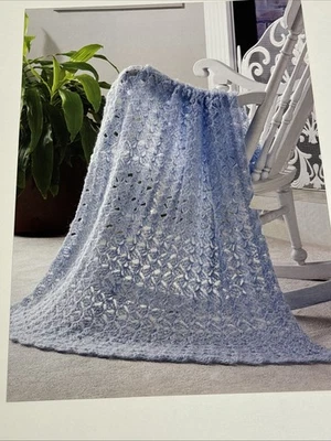 Crosshatch Stitch Afghan Crochet Pattern Page From Book - Image 1 of 4