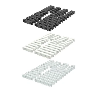 34Pcs Cable Combs Set For Power Sleeving, Acrylic Wire Management Organizing - Photo 1/11