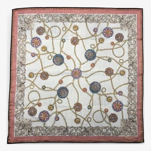 Vintage CELINE Handkerchief Pocket Square Scarf Preppy Neckerchief Bandana 18" - Picture 1 of 5