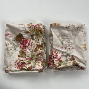 Ralph Lauren Great Barrington Floral 2 Fundas de Almohada Estándar Crema De Colección - Imagen 1 de 13