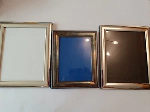 3 x Large Used Silver Plated Photo Frames (B2178) - Picture 1 of 14