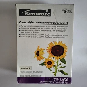 Kenmore R/W 19000 macchina da cucire ricamo computerizzata lettore dati scrittore - Foto 1 di 8