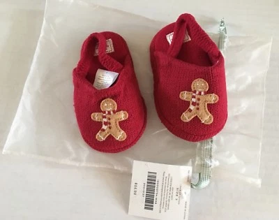 Новый с Ярлыками Janie & Jack Sz 03 праздник Sleepwear пряники тапочки для 6-12 месяцев - Изображение 1 из 2