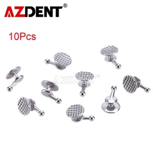 10 botones linguales adheribles de ortodoncia dental AZDENT MIM con base redonda de gancho - Imagen 1 de 10