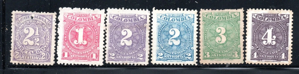 COLOMBIA, NUMEROS, DEPARTAMENTO DE ANTIOQUIA   (JUN009) - Image 1 of 1