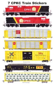 CPKC TTX Train 7 individual Stickers Andy Fletcher - Picture 1 of 1