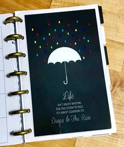 Dancing in the Rain Quote DASHBOARD 4 use with the MINI Happy Planner - Picture 1 of 2
