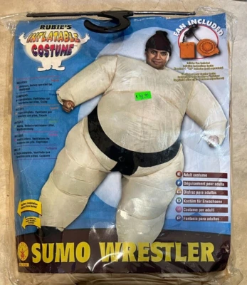 Sumo Wrestler Inflatable Costume w/ Fan NEW in Retail Packaging Adult Men 1 size - Image 1 of 2