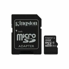Kingston 16GB Clase 10 MicroSD Tarjeta de Memoria - SDCS/16GBSP