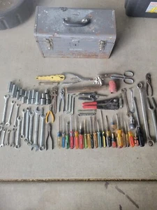 Lot of 70+ USA/Japan Vintage Tools Snap-on/Stanley/Craftsman Tools+Toolbox - Picture 1 of 20