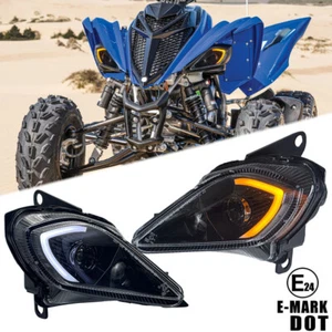 For 2006-2023 YAMAHA YFZ 450 RAPTOR 350 700 700R LED Headlights Set Head Lamps - Picture 1 of 13