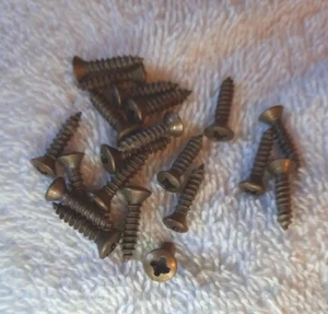 Vtg Copper Screws (19) Phillips Head Screws 5/8 In Long, 1/8 In Wide Shaft - Picture 1 of 4