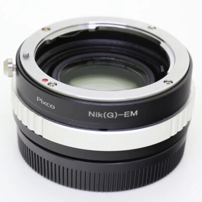 0.72x Focal Reducer Speed Booster Nikon F G AF lens to Canon EOS M Adapter M5 M6 - Image 1 of 3