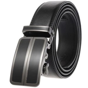 Fashion Men's Multicolor Cow Leather Belt Automatic Buckle Belt Gift Jeans Dress - Bild 1 von 9