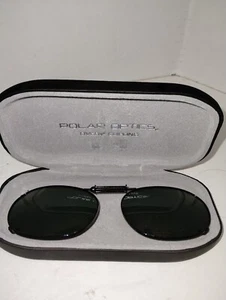 Polar Optics Polarized Clip On Expandable Sunglasses With Clam Shell Hard Case - Picture 1 of 5