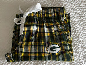 Green Bay Packers NFL Team Apparel Sleepwear Pants Pajamas Bottoms Women's Sz M