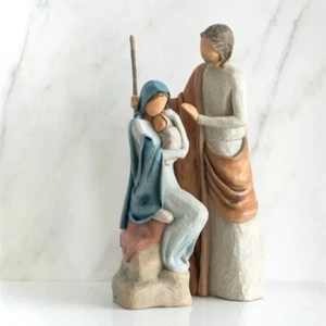 Willow Tree "The Christmas Story" nativity - Joseph, Mary and Baby Jesus - Picture 1 of 6