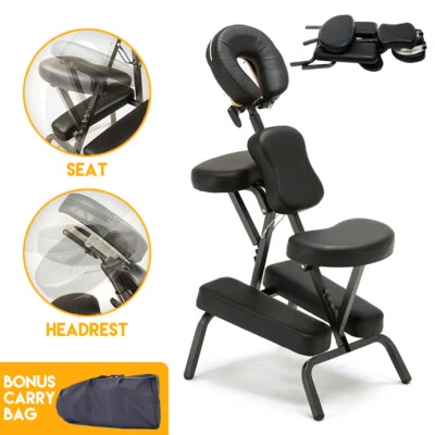 Foldable Massage Chair Table Aluminium Portable Chair Beauty Therapy Tattoo Waxi - image 1 of 4