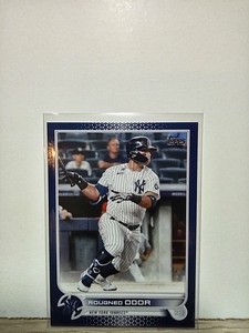 2022 Topps Series 1 ROUGNED ODOR Royal Blue Parallel #5 New York Yankees