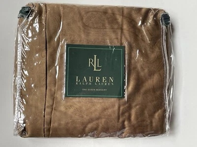 Rare NEW *Ralph Lauren ~QUEEN Bed Skirt Camel DONCASTER Paisley Vintage Sateen - Image 1 of 4