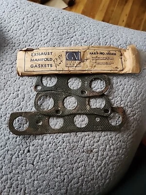 Juego de juntas de colector de escape Pontiac 1953-54 GM# 503433 Foto 1 de 3