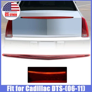 Rear Full LED 3rd Third Tail Brake Light Lamp Bar For 2006-2011 Cadillac DTS Red - Picture 1 of 10