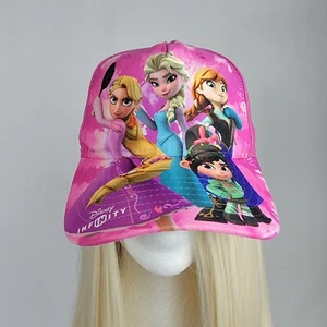 Princess Girls Baseball Cap Pink Purple Disney Infinity Adjustable Snapback Hat - Picture 1 of 7