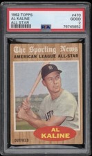 1962 Topps Al Kaline Sporting News All Star #470 Detroit Tigers PSA Graded 2