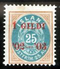 ICELAND Sc 48 1902-03, MH OG F Posthorn