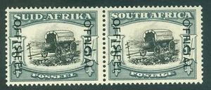 SG O49 Südafrika 1950-54. 5/- schwarz & blaugrün. Leicht montiert neuwertig... - Bild 1 von 1