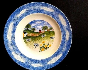 Plato de gres Folkcraft ""Country Side"" 8,5" pasta/ensalada/postre campo elegante - Imagen 1 de 5