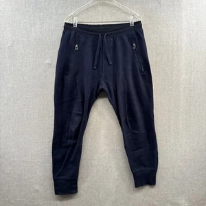 Kith Joggers Pants Mens Large Tapered Blue Indigo Knit Sweatpants Drawstring - Picture 1 of 17