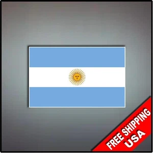Juego de 2 calcomanías de bandera argentina 5"" x 3"" pegatinas de vinilo fútbol - Imagen 1 de 1