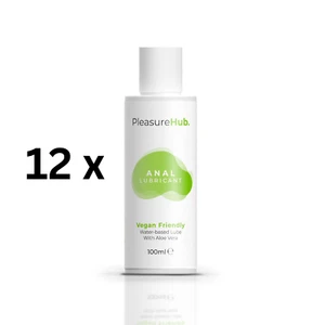 12 x PleasureHub Lubricante Anal a Base de Agua 100 ml Lubricante Oferta a Granel AHORRA £80.88 - Imagen 1 de 4