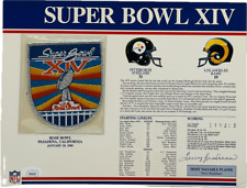 Terry Bradshaw Autograph Signed NFL Super Bowl XIV Patch Steelers JSA Authentic 