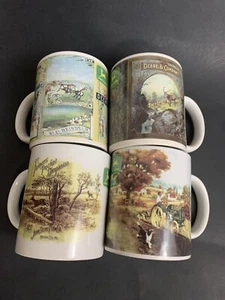 Lot of 4 John Deere Gibson Ceramic Coffee Mugs Cups- With Original Box - Picture 1 of 12