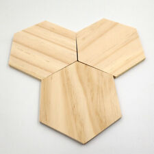 25 Unfinished Wood Hexagon Pieces for DIY Crafts and Home Decor
