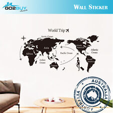 Wall Stickers Removable World Animals Map Living Room Decal Picture Art Kids B
