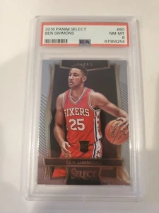 ❤️2016 Panini Select Ben Simmons PSA 8 Near Mint Prizm Rc #60 76ers Nets - Picture 1 of 2